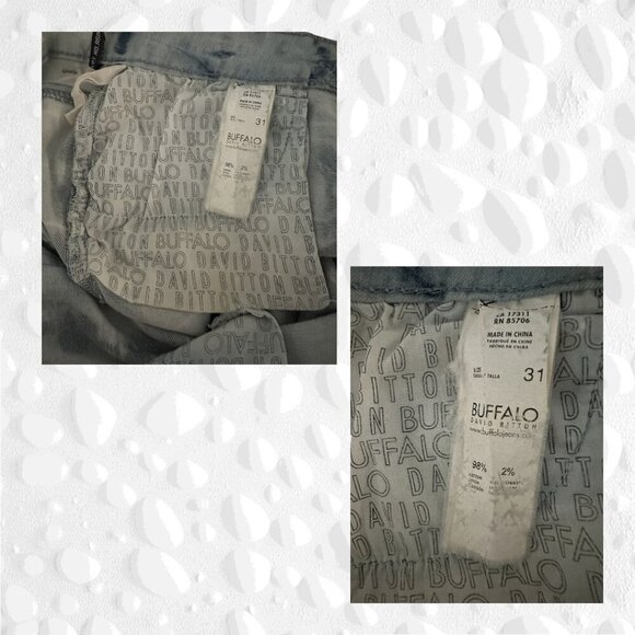 BUFFALO David Bitton Gibson Cropped Mid Rise 31" NWOT - Picture 9 of 9